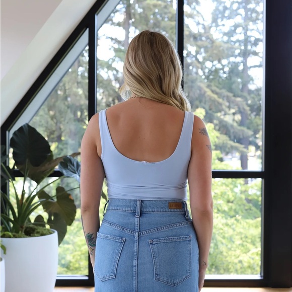 Nyland Zaylee seamless tank / size S / light blue - Picture 2 of 8